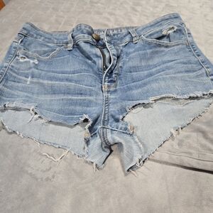 Distressed Denim Women Shorts Size 10